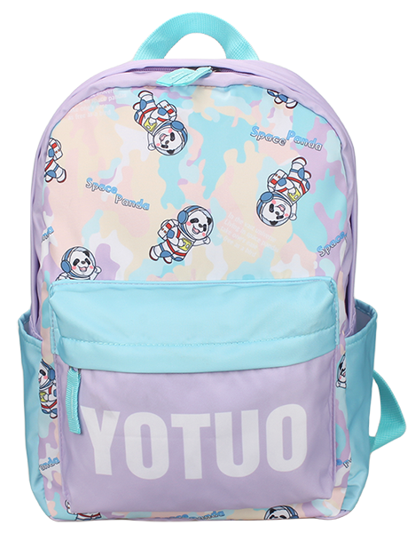 Manufacturer custom cartoon print lightweight kids school backpack