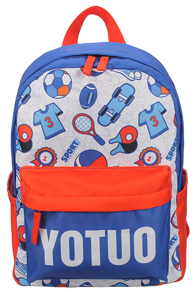 Manufacturer custom cartoon print lightweight kids school backpack