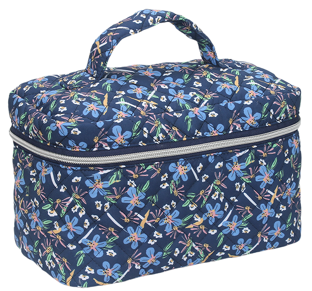 Zipper large capacity travel makeup organizer toiletry carry bag