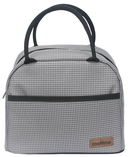 Lightweight thermal food storage tote bag with dual carry handles for outdoor picnic use