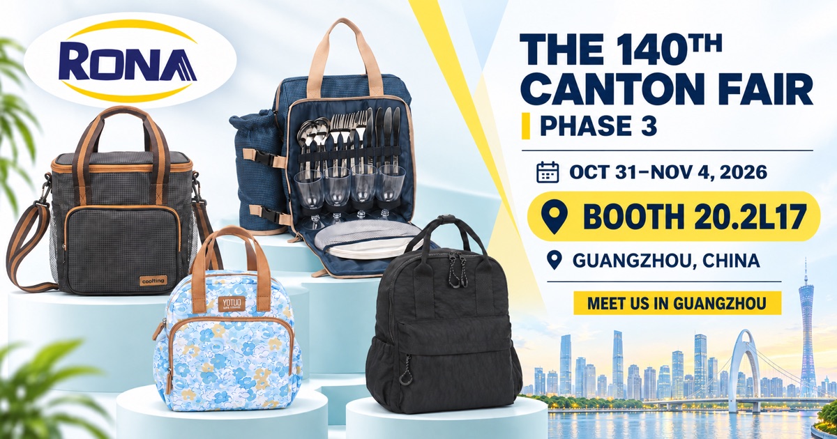 Ronabag at the 140th Canton Fair Phase 3, Booth 20.2L17 Ronabag at the 140th Canton Fair Phase 3, Booth 20.2L17